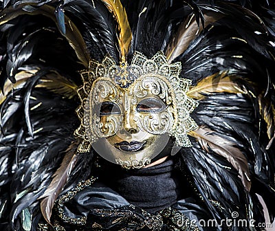 Venetian Carnival Mask Editorial Stock Photo
