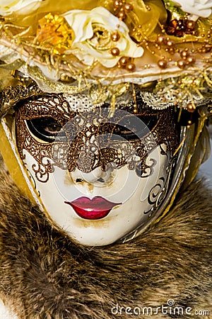 Venetian Carnival Mask Editorial Stock Photo
