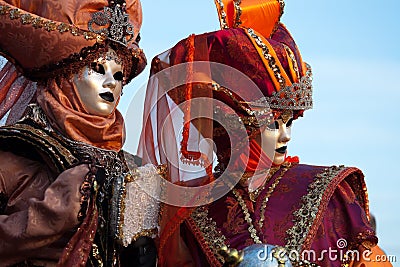 Venetian carnival masks Stock Photo