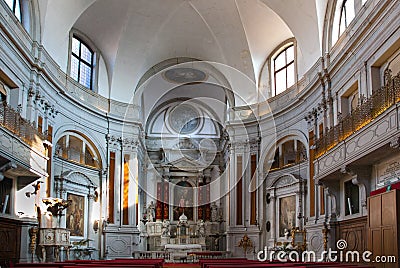 Venice church associated with Vivaldi, Santa Maria della Pieta Editorial Stock Photo