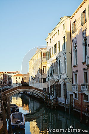 Venetian cityscape, Italy, Europe Stock Photo