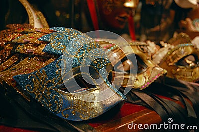 Venetian Masks Artwork Stock Photo