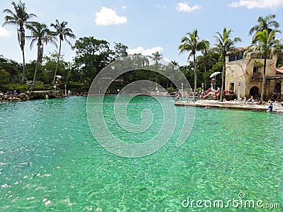 Venetian Pool - Historic Florida - Coral Gables Editorial Stock Photo