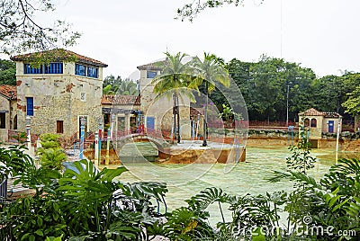 Florida, USA, Venetian pool in coral Gables. Stock Photo