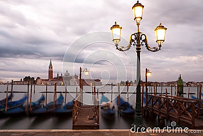 Venetian Streetlight Stock Photo