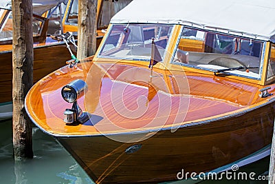 Venetian Taxi Stock Photo