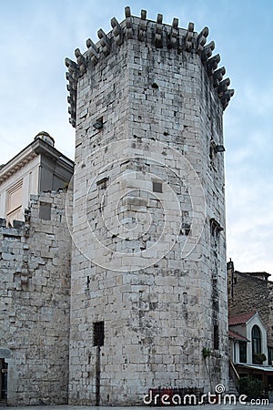 Venetian tower, MletaÄka kula, Split Croatia Stock Photo