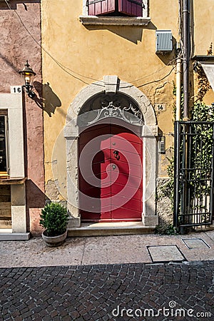 Venetian window, door, arch, architecture from Italy Stock Photo