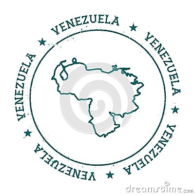 Venezuela, Bolivarian Republic of vector map. Vector Illustration