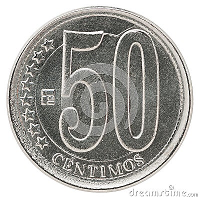 Venezuela centimos coin Stock Photo