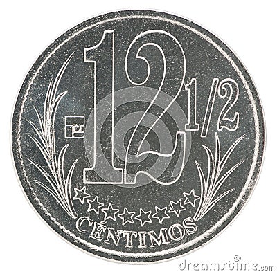 Venezuela centimos coin Stock Photo