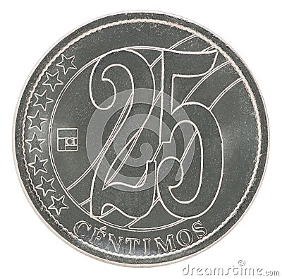 Venezuela centimos coin Stock Photo