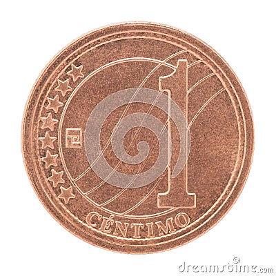 Venezuela centimos coin Stock Photo