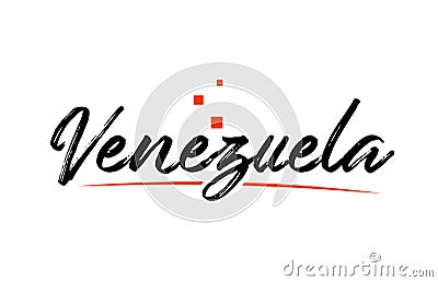 Venezuela country typography word text for logo icon design Stock Photo