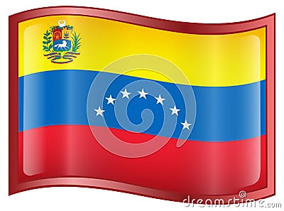 Venezuela Flag icon Vector Illustration