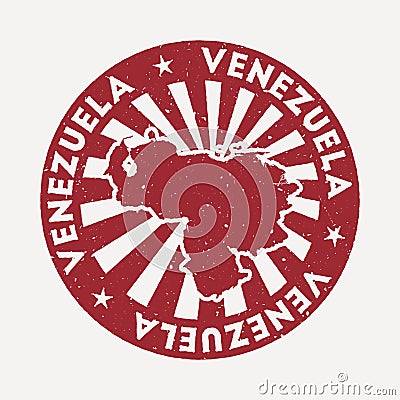 Venezuela stamp. Vector Illustration