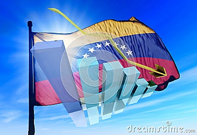 Venezuela stock markets down loose Stock Photo