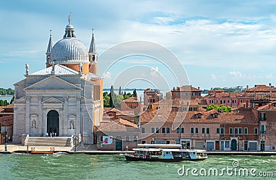 Venice, the architectures on the canals banks Editorial Stock Photo