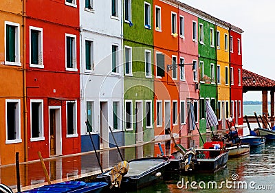 Venice, Burano island Stock Photo