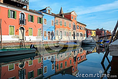 Venice, Burano island Editorial Stock Photo