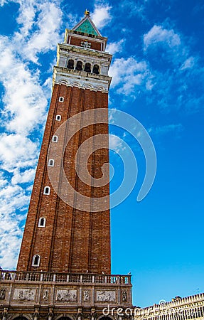 Venice Campanile tower Editorial Stock Photo