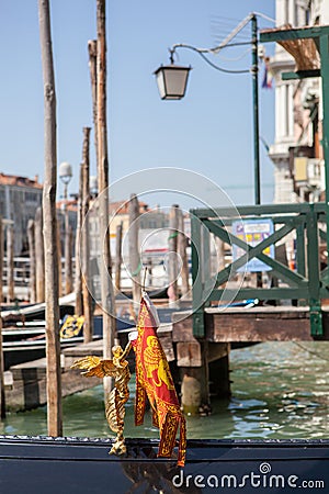 Venice canal scene in Italy Stock Photo