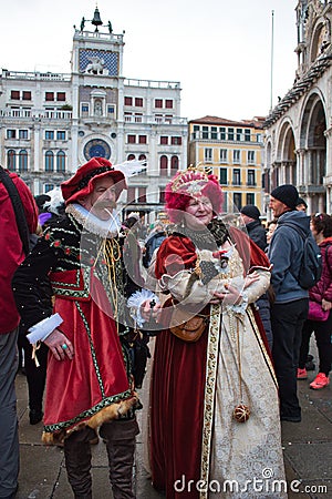 Venice carnival 2018 Editorial Stock Photo