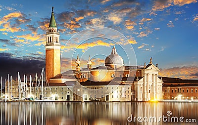 Venice - Church of San Giorgio Maggiore Stock Photo