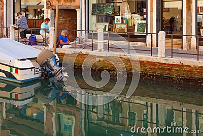 Venice - the city of artists, Italy Editorial Stock Photo