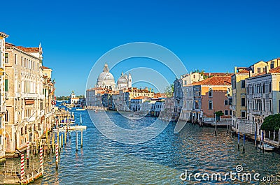 Venice cityscape with Grand Canal waterway Stock Photo