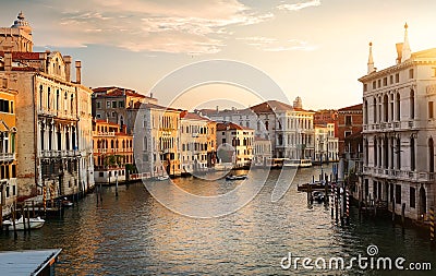 Venice at the dawn Stock Photo