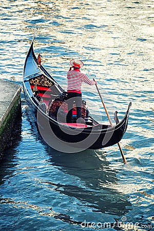 Venice Gondola Editorial Stock Photo