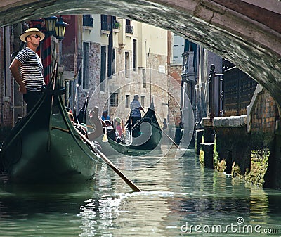 Venice gondolier Editorial Stock Photo