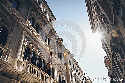 Venice at home. Travel and architecture. Italian city sunset Editorial Stock Photo