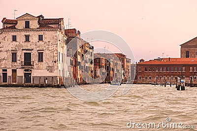 Classic buildings around the lagoon Editorial Stock Photo