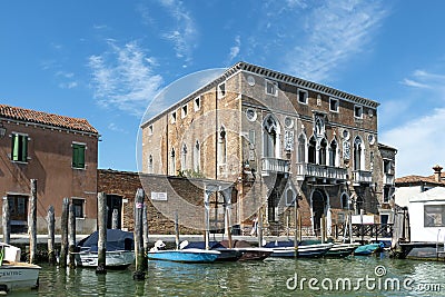 Building Vetreria Artistica La Fenice di Albertini in Venice, Italy Editorial Stock Photo