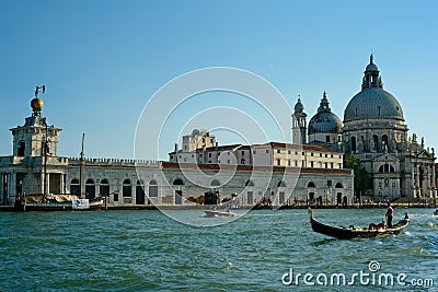 Basilica on the Grand Canal Editorial Stock Photo