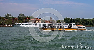 Venice, Italy - 07 May 2018: River Cruise Ship RIVER COUNTESS by Croisi Europe in Venice. The ship is moored at the pier Editorial Stock Photo