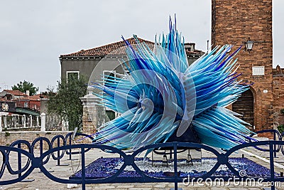 Venice, Italy: Murano glass monument Stock Photo