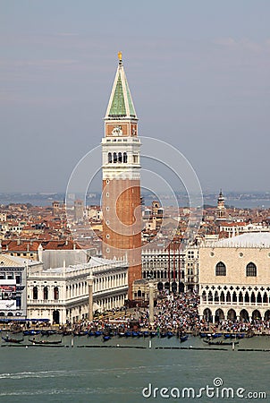 View of Doge`s Palace in Venice Editorial Stock Photo