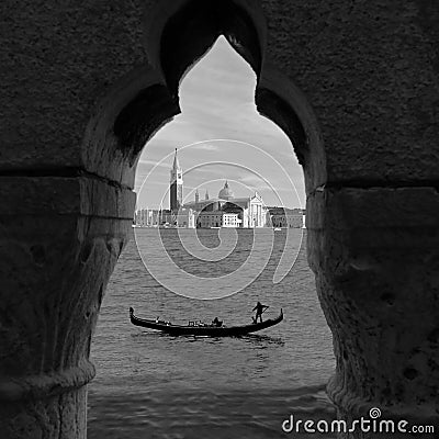 Venice Through a Keyhole Stock Photo