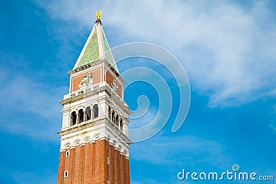 Venice landmark, St. Mark Companile of Piazza San Marco, Italy Stock Photo