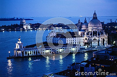 Venice landscape at dusk Stock Photo