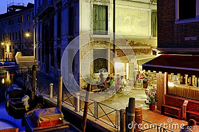 Venice night life Editorial Stock Photo