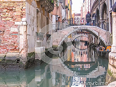 Venice old bridges Editorial Stock Photo