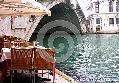 Venice Restaurant Stock Photo