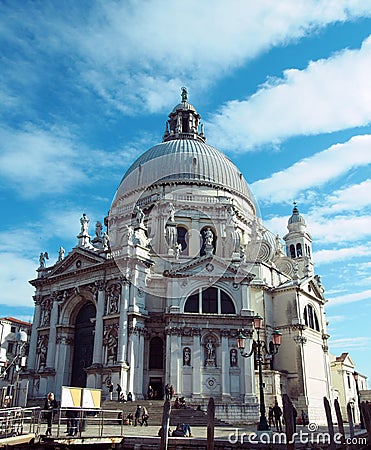 Venice Santa Maria della Salute Editorial Stock Photo