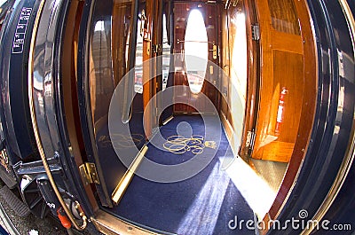The Venice Simplon-Orient-Express - carriage Editorial Stock Photo