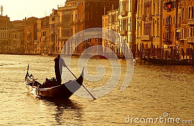 Venice sunset Stock Photo