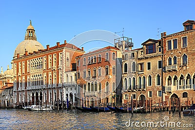 Venice historic city center, Veneto rigion, Italy - view on the Editorial Stock Photo